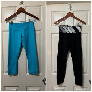 Lululemon wunder under lot x2 size 6 guc